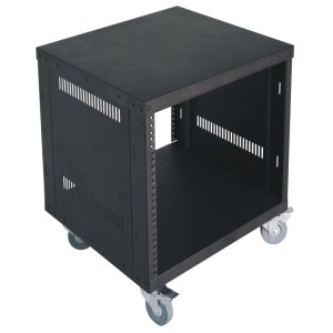 Porte-bagages AV Rack 8U avec &#39;Roulettes&#39;