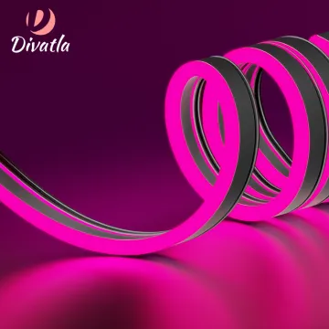 DIVATLA Factory Price RGB Glue-Free Silicone Flexible Decoration Rope Lamp 6W LED Neon Light Strips