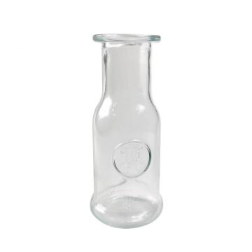 Bouteille en verre à cristal clair en gros bouteille d&#39;eau en verre