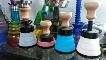 WOYU small mini folded portable silicone smoking shisha pipes