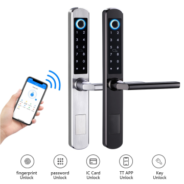 2022 CE FCC Certified Waterproof SUS304 Fingerprint & Password Smart Locks with Tuya Smart Technology