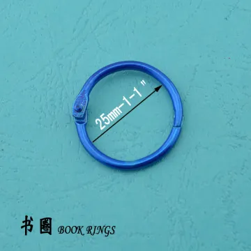 1'' metallic book ring