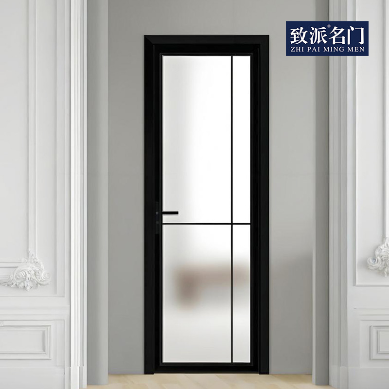 Simplified swing door tempered glass door