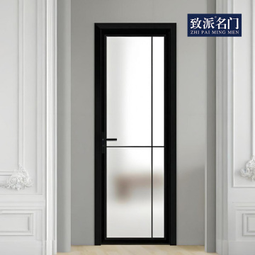 Simplified swing door tempered glass door