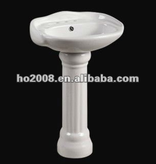 Ceramic Pedestal Hand Wash Basin KB-2013