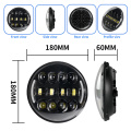 LiuHJG 12-80V 12 Lens 32W Double Colors Led Motorcycle Headlight