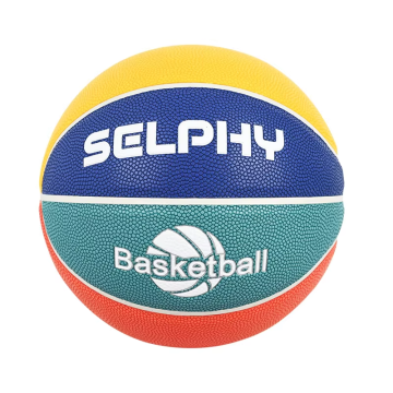 Wholesale Customizable Blue No. 5 Basketball for Kids