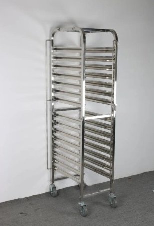 Stainless Steel Single-Line Tray Trolley