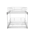 Kitchen Stainless Steel Pull-Out Wire Basket