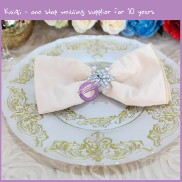 For Golden Weddings Disposable Plastic Tableware