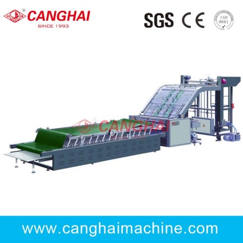 Semiautomatic paper flute laminating machine