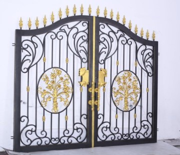 Black simple atmosphere cast iron door
