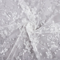 Beautiful bridal tulle embroidery sequined lace fabric