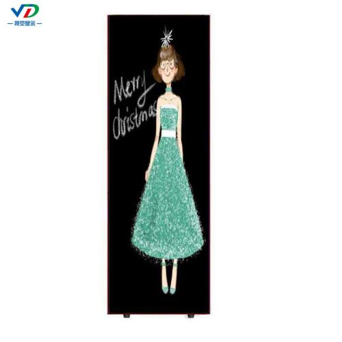 P3 mirror led poster display advtising