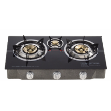 Tempered Glass Three Burners Table Gas Stove