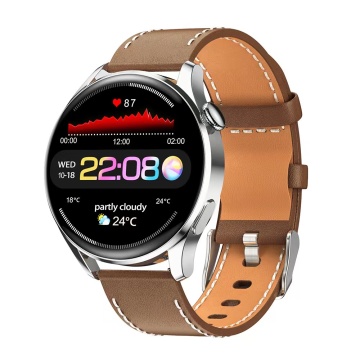 1.28 Inch Round Smart Watch Waterproof IP67 Fitness Tracker GT3 OLED Display OEM Customized