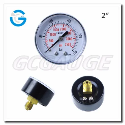 High quality steel case back connection wika pressure gauge 111.14