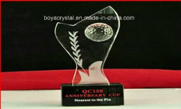 Crystal Golfball Trophy for Customized Gifts a-17