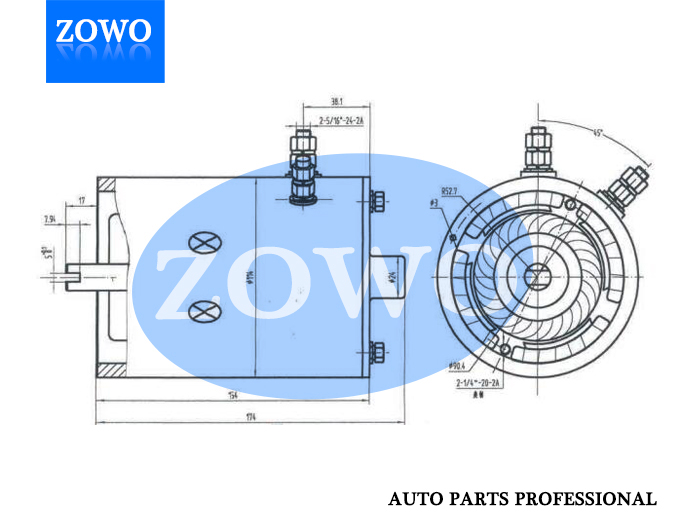 Phjd010 Dc Motor 12v 1 2kw