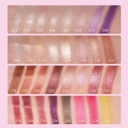 Wholesale Luxury Vegan Cosmetics: Discover the 32 Color Highlight Powder, Pressed Makeup, Shimmer Contour Highlighter Palette
