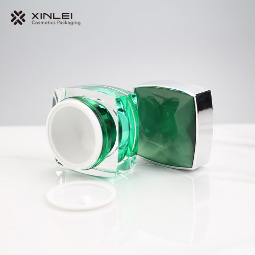15 g Luxury Square Cosmetic Acrylic Jar