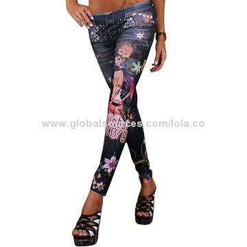 Women's Printed Apparel, Made of 95% Polyester/5% Spandex, Customized Designs are Accepted