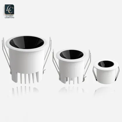 Antiglare White LED Downlights for Hotels and Apartments