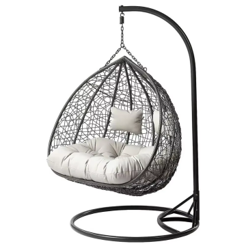 Double Seat Hanging Egg Chair Rattan Swing chair