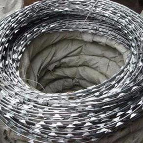 Double Twist Razor Wire Roll Concertina price anti-climb stainless steel razor wire Factory