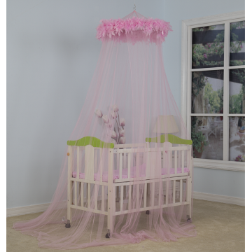 Baby Girl Princess Style Feather Baby Mosquito Net