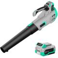 20V Cordless Battery Leaf Blower Cleaning Leaves