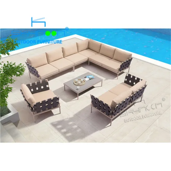 Factory Supply High-Quality Aluminium Outdoor Sofa Set for Patio and Garden