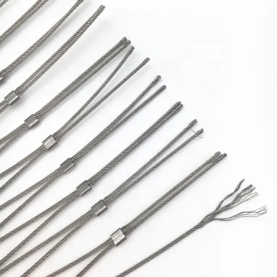 Flexible SS 304 & 316 Hand Woven Stainless Steel Wire Rope Mesh for Animal Enclosures