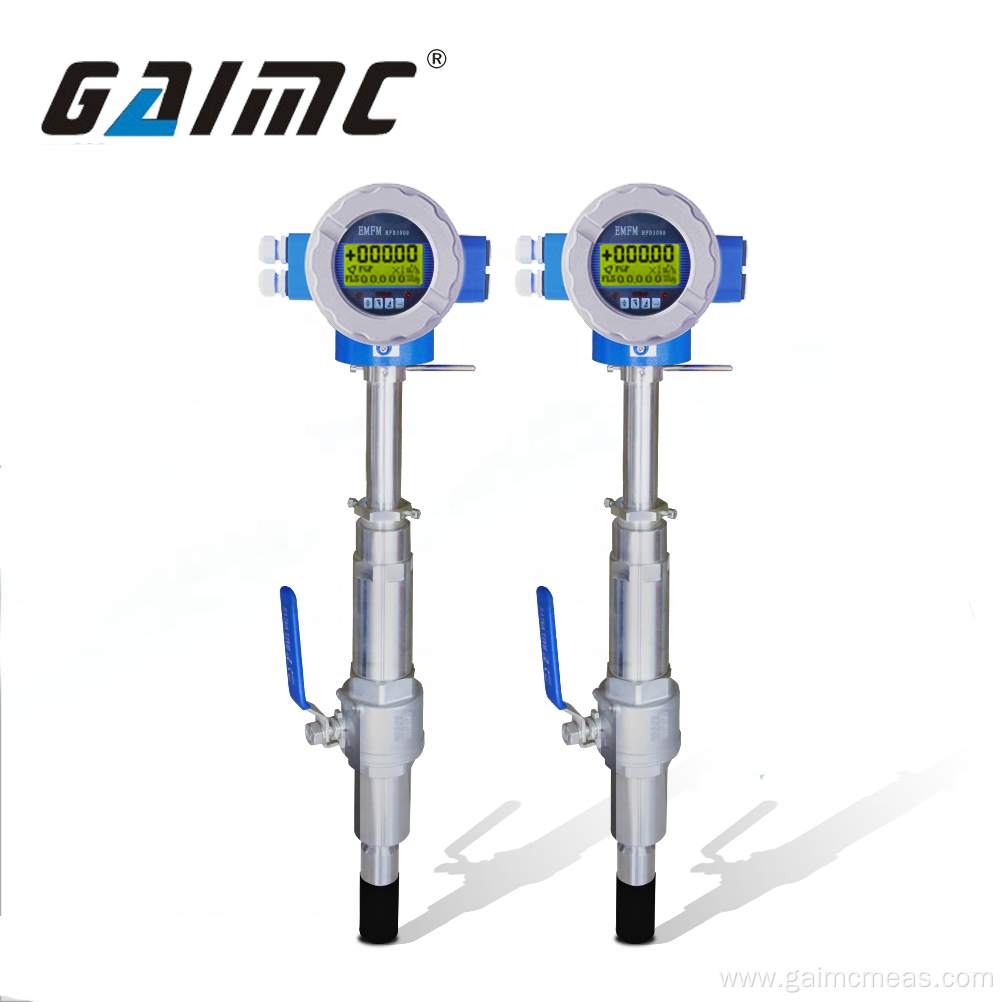 Insert type magnetic digital flow meter for slurry