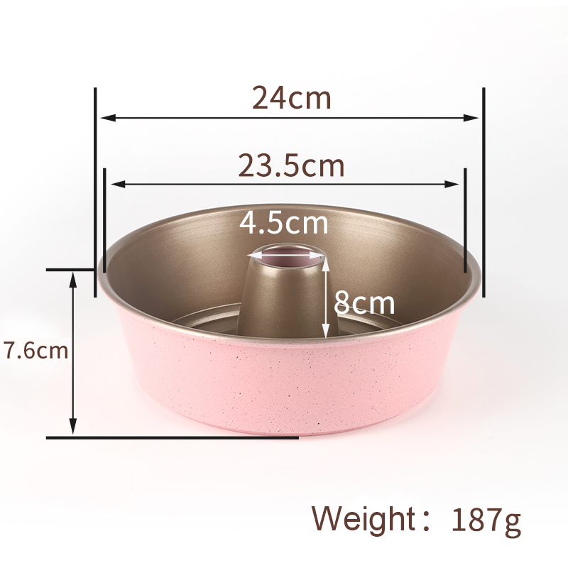 9' aluminium alloy chiffon cake pan-pink (5)