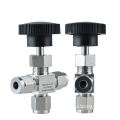 Needle Structure 3-Way 304 Stainless Steel Sleeve Globe Valve: Manual Flow Control