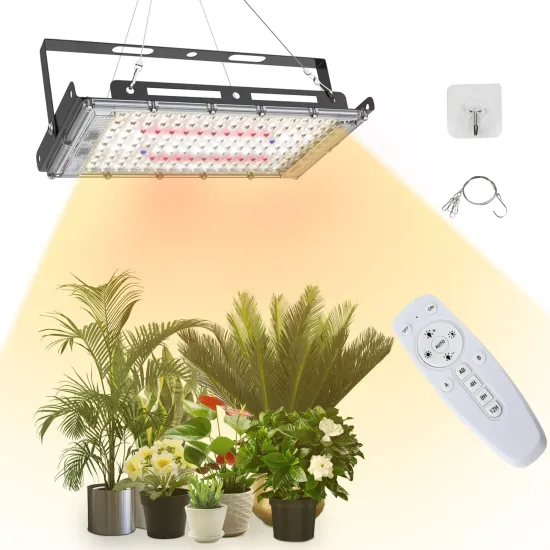 400W Timer 3 Mode LED Full Spectrum Grow Light Kit for Indoor Horticulture Greenhouses