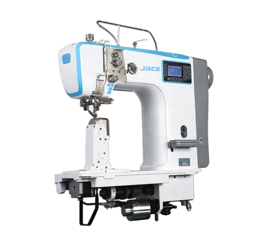 Jack S7 Single Needle Post-bed Small Mouth Needle Feed Top Bottom Roller Feed Sewing Machine