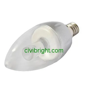 C37candle LED  bulb china   ceramic tailed  bulbs