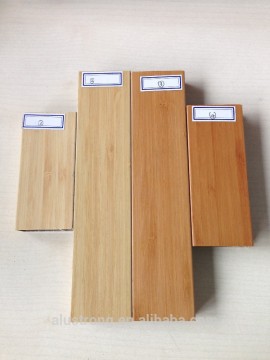 Real baboo skin cover on aluminum profile