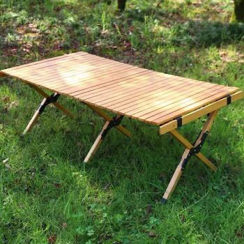 Portable Foldable Wood Picnic Table for Camping and Gardening