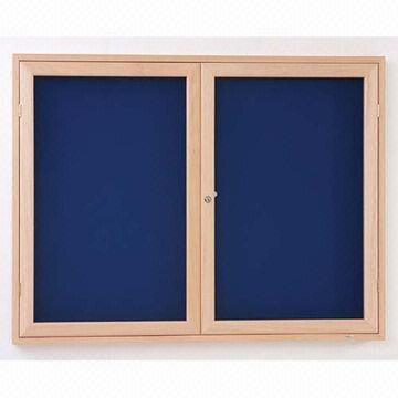 Lockable Wood Frame Notice Board