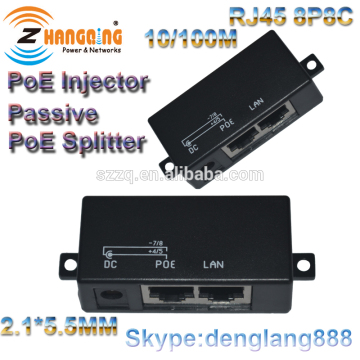 1 Port Passive 12v 15v POE Injector