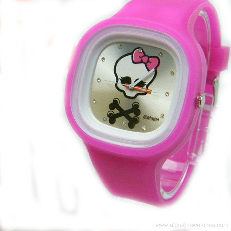 touch face of digital silicone material watches