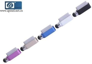 Dustproof Plug Dock Capacitive Touch Screen Stylus For Iphone / Ipad / Llightweight