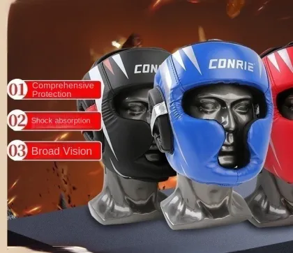 Boxing Training Head Protection: Sanda Helmet and Fight Protective Gear Mask