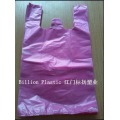 Grocery Biodegradable Wholesale Custom Size Food Grade White PE Plastic Vest Handles Shopping Bags