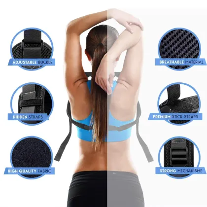 Comfortable Chest Support Brace Belt for Posture Correction and Sports