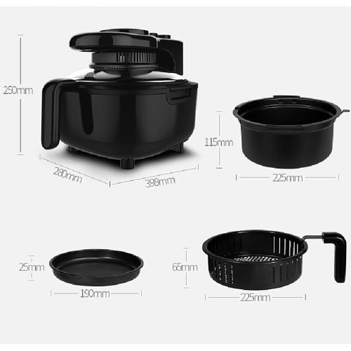 5L small digital multi-functional air fryer oven