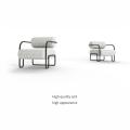 silla de marco de marco de tubo de acero silla de ocio